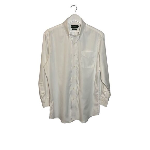 Lauren Ralph Lauren Slim Fit No Iron white dress shirt - 161/2 32-33 - Picture 1 of 7